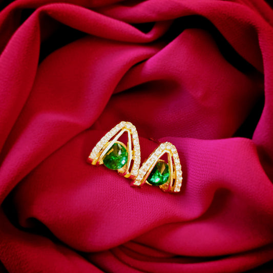 Emerald Luxe Studs