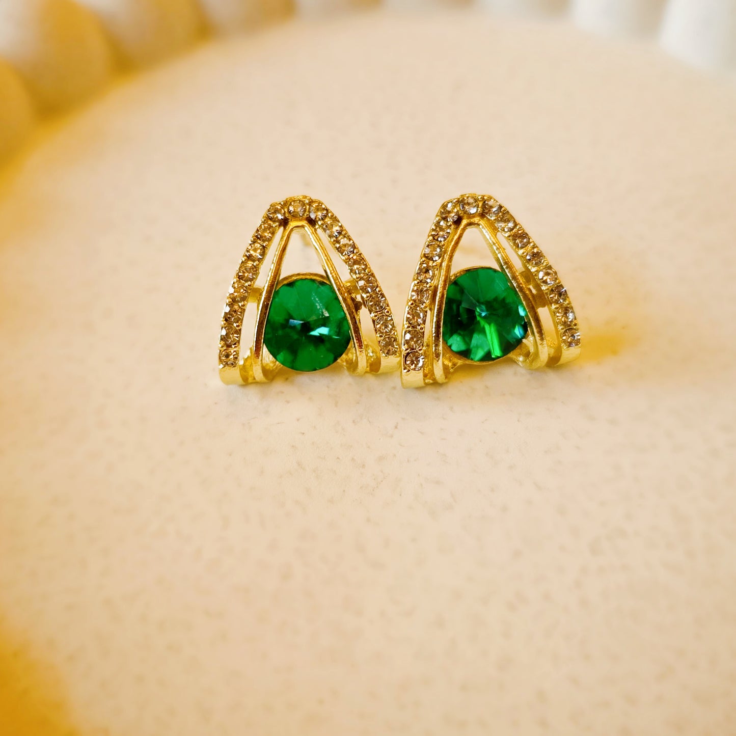 Emerald Luxe Studs