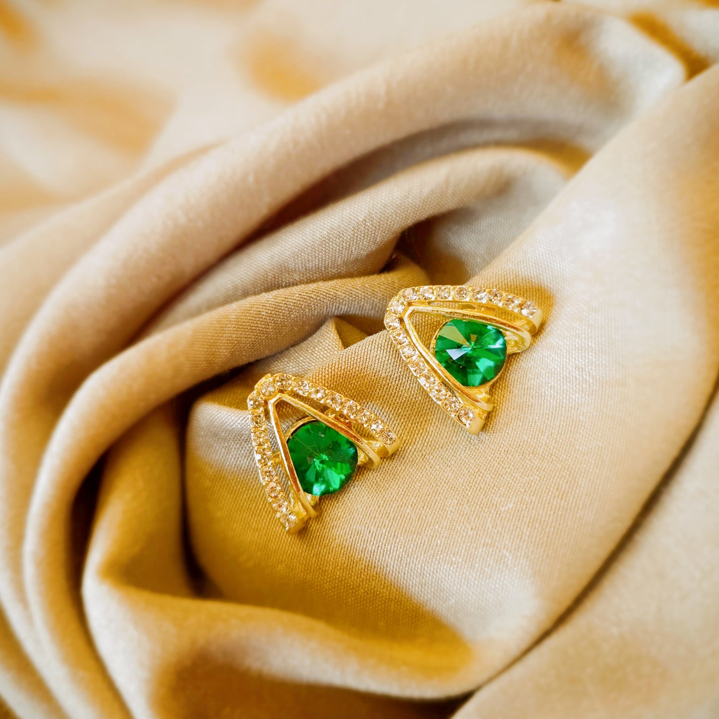 Emerald Luxe Studs