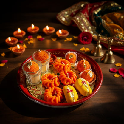 Laddu Shot Candle – Set of 2